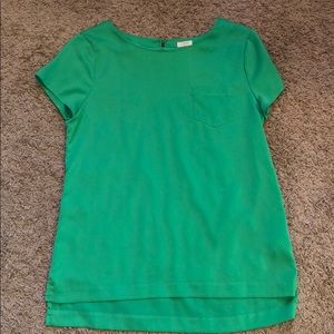 Jcrew Factory kelly green short sleeve blouse sm